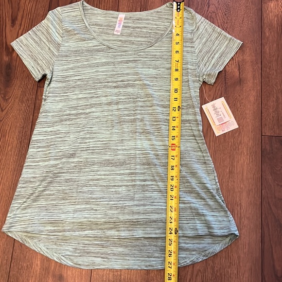 NWT lularoe classic tee size small aqua and gray - Picture 4 of 5